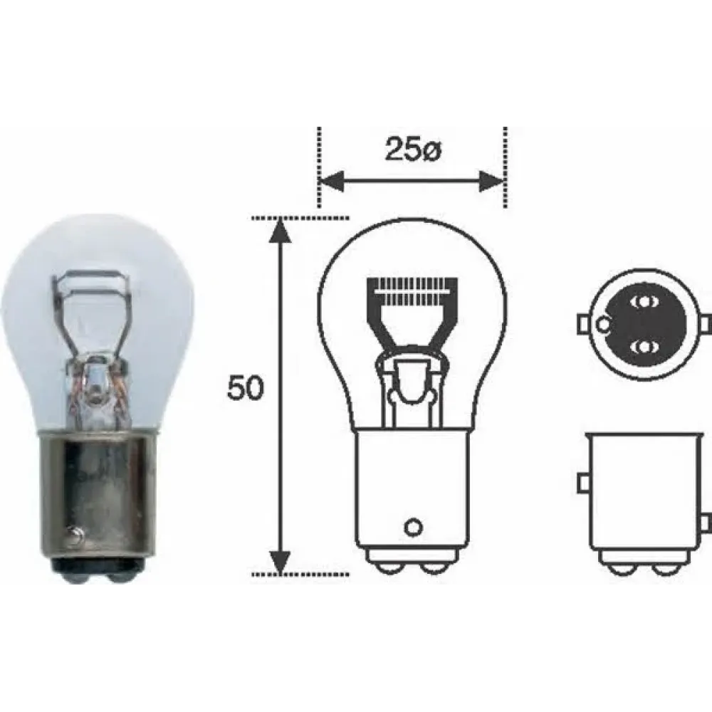 P21 5W 12 Лампа розжарювання (12V P21/5W) MAGNETI MARELLI 008528100000