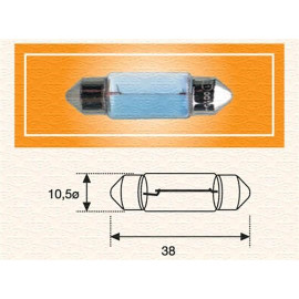 C10W 24V Автолампа пальчиковая (38мм) MAGNETI MARELLI c10w24
