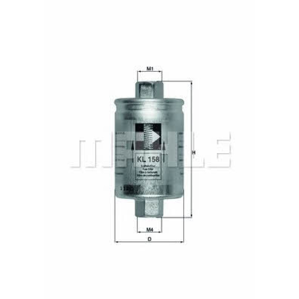 Фильтр топлива MAHLE kl158