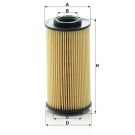 Фільтр оливи MANN-FILTER hu712/10x