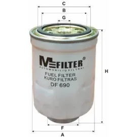 Фильтр топливный M-FILTER df690