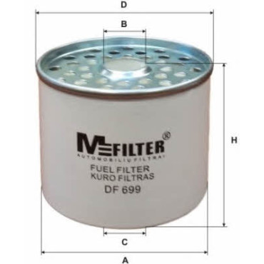 Фильтр топливный M-FILTER df699