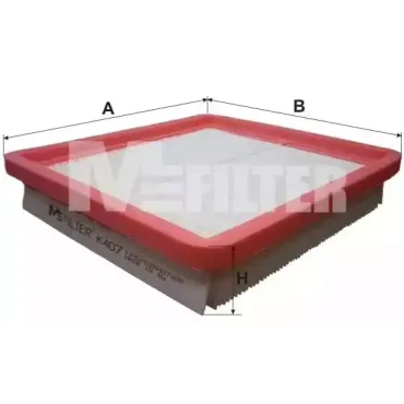 Фільтр повітряний M-FILTER k407