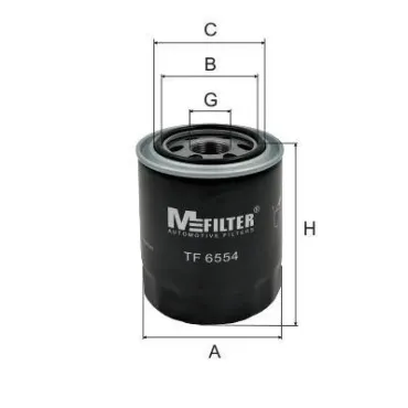 Фільтр масляний M-FILTER tf6554