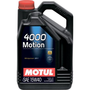 Олива моторна 4000 Motion 15W-40, 4л. MOTUL 100294