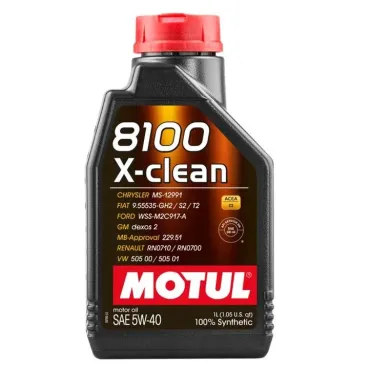 Моторна олива 8100 X-Clean Gen2 5W-40, 1л. MOTUL 102786