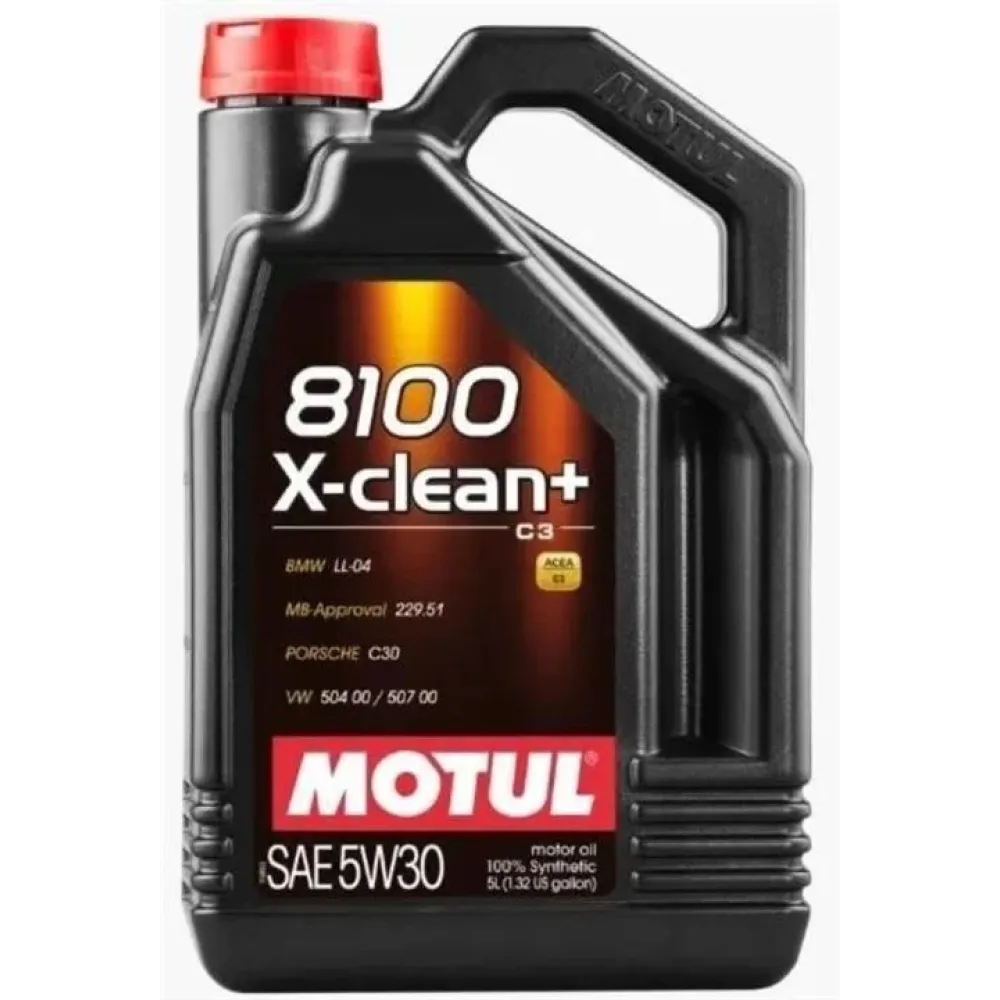Олива моторна 8100 X-Clean+ 5W-30, 5л. MOTUL 106377