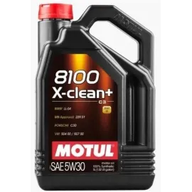 Олива моторна 8100 X-Clean+ 5W-30, 5л. MOTUL 106377