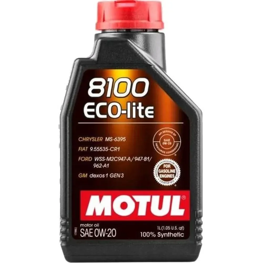 Масло моторное масло 8100 Eco-lite 0W20 1L MOTUL 108534