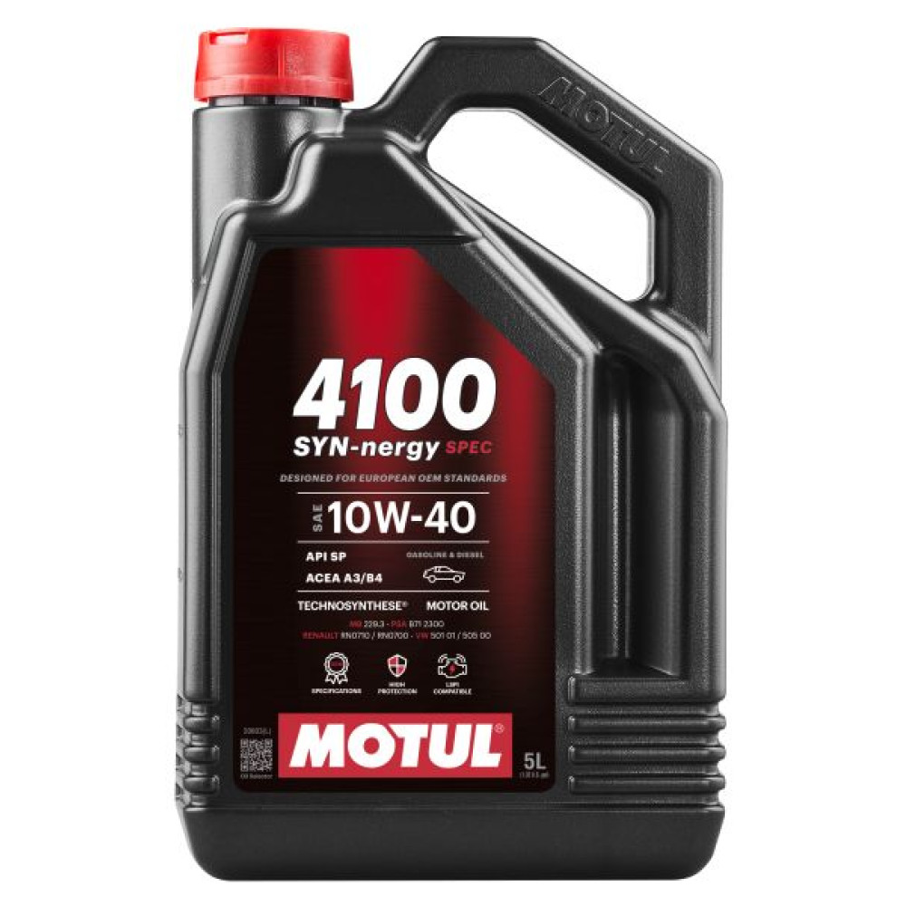 Олива моторна 4100 Syn-nergy Spec 10W40 5L MOTUL 387706