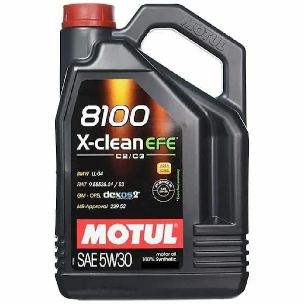 Олива моторна 8100 X-Clean EFE 5W-30, 4л. MOTUL 814007