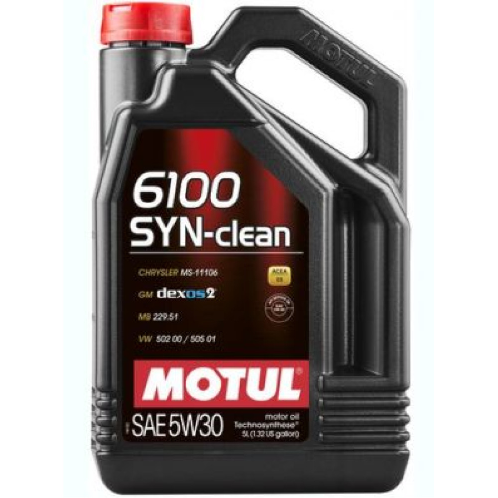 Олива моторна 6100 SYN-CLEAN 5W30 5L MOTUL 814251