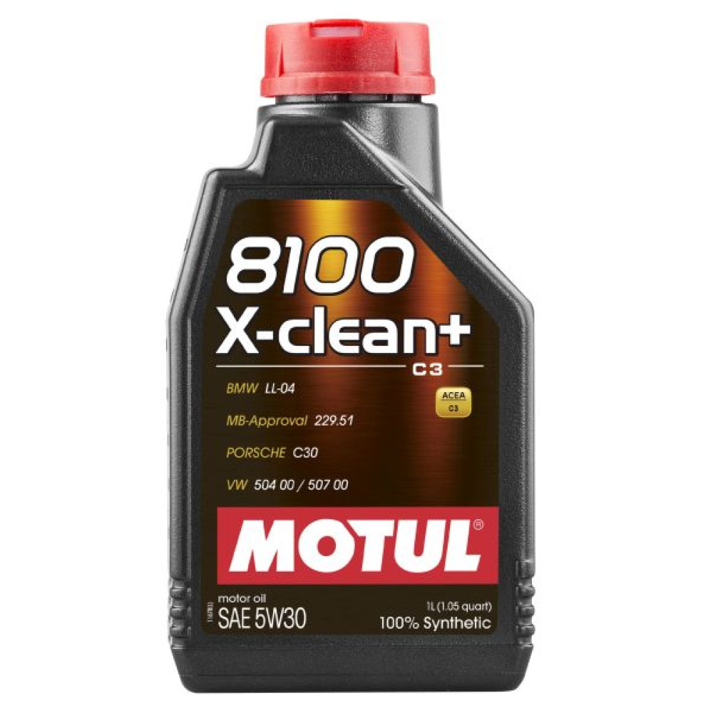 Масло моторное 8100 X-CLEAN + 5W30 1L MOTUL 854711