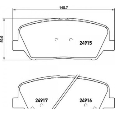 Тормозные колодки дисковые Mando mph48