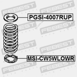 Проставка задньої пружини нижня Febest msicw5wlowr