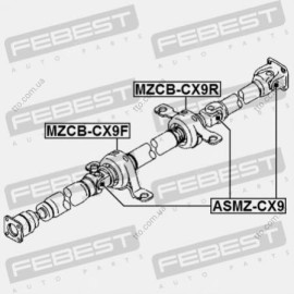 Подвесной подшипник карданного вала Febest mzcbcx9r