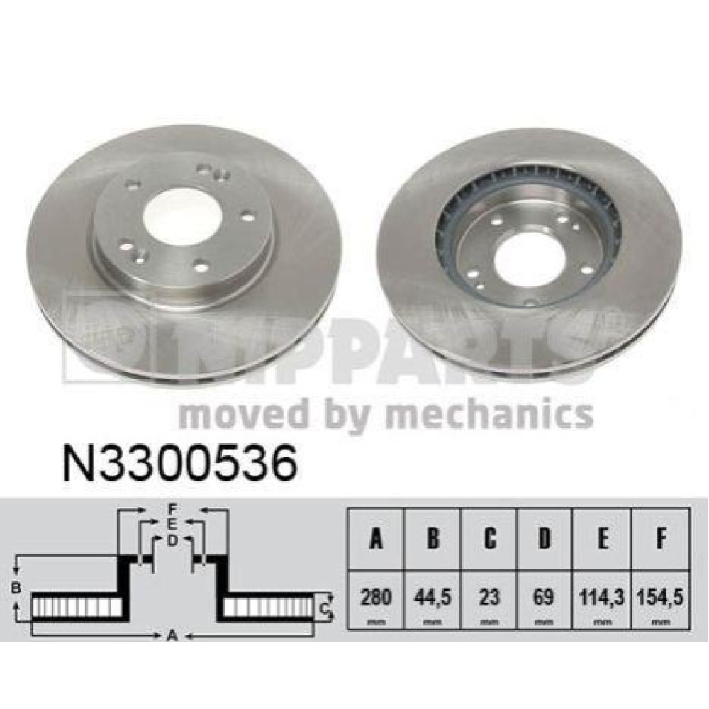 Диск тормозной Nipparts n3300536