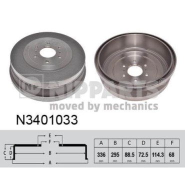 Тормозной барабан Nipparts n3401033