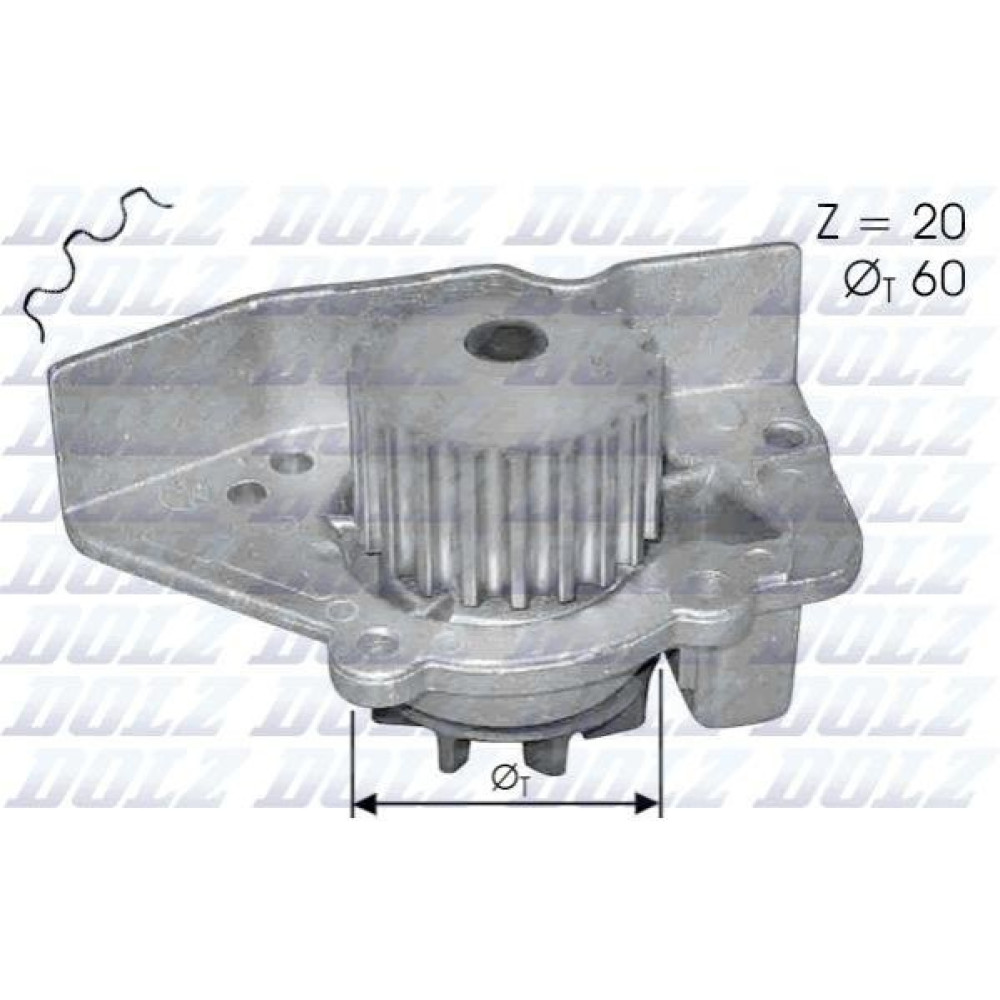 Насос системи охолодження DOLZ n405