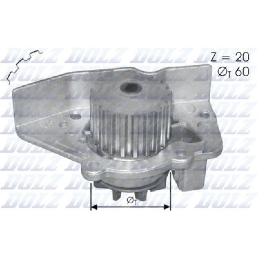 Насос системи охолодження DOLZ n406