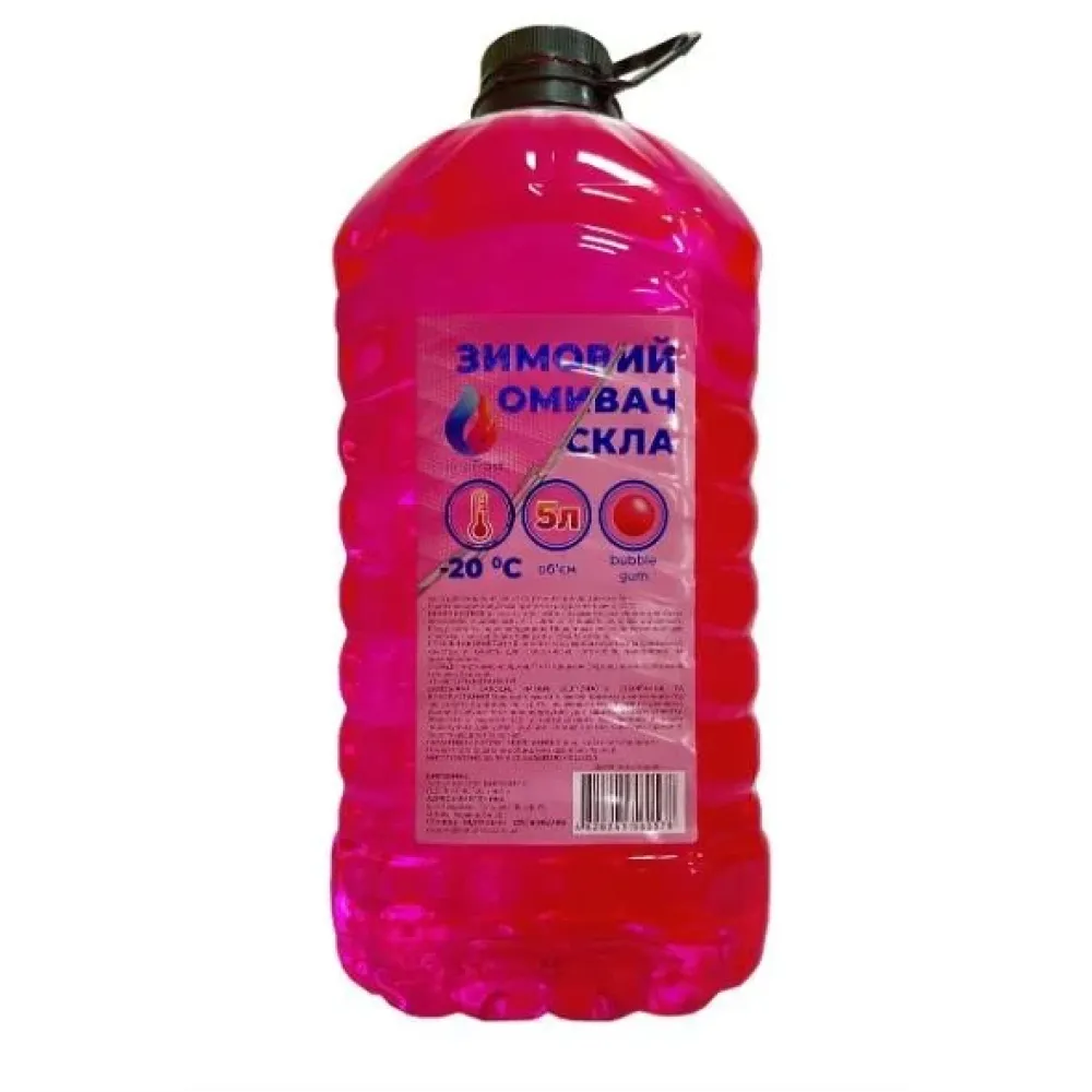 Омыватель стекла зимний -20°С с ароматом bubble gum (5л) NanoFrost 4820241560578