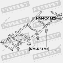 Подушка рамы Febest nmr51m2