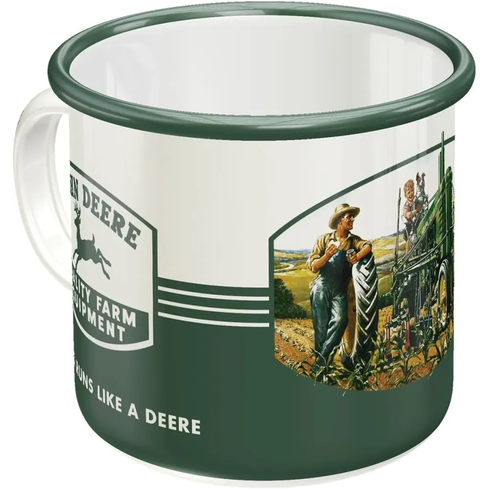 Эмалированная чашка John Deere Quality Nostalgic-art 43208