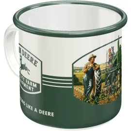 Эмалированная чашка John Deere Quality Nostalgic-art 43208