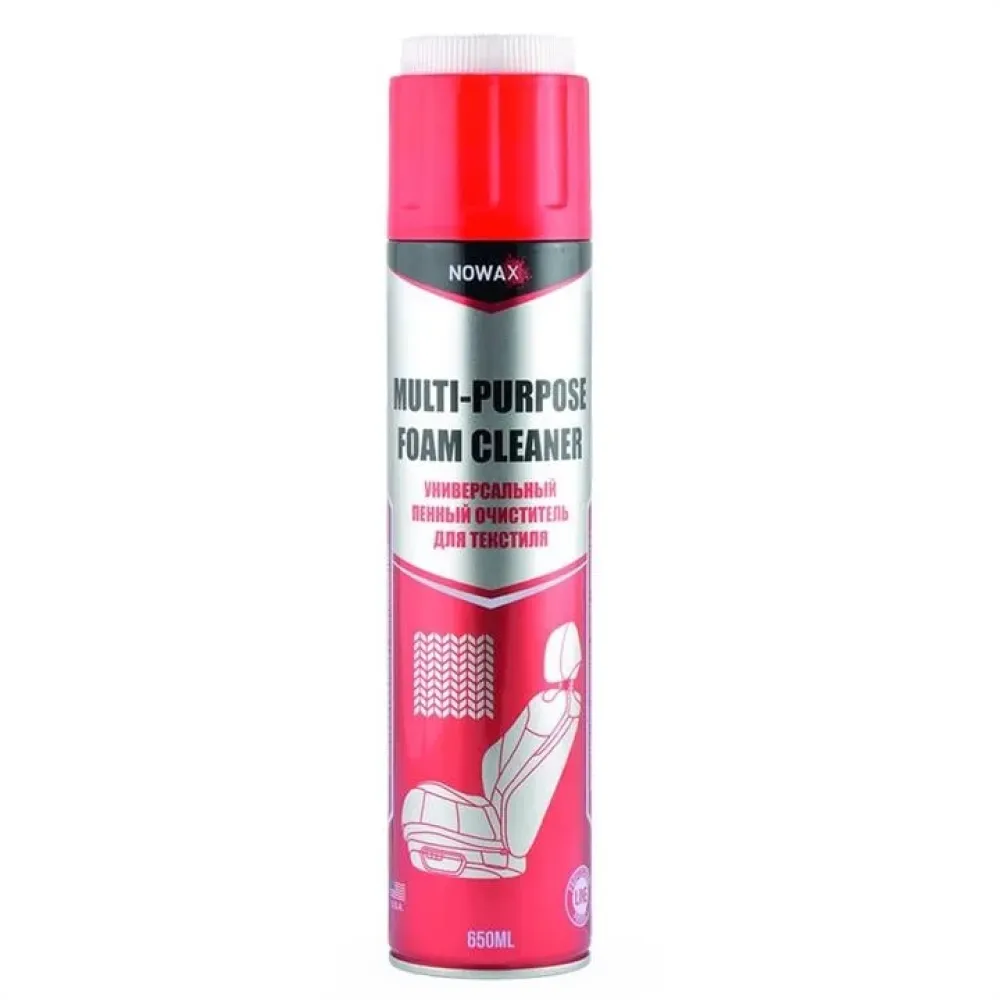 MULTI-PURPOSE FOAM CLEANER, 650ml. Очиститель текстиля NOWAX nx65000
