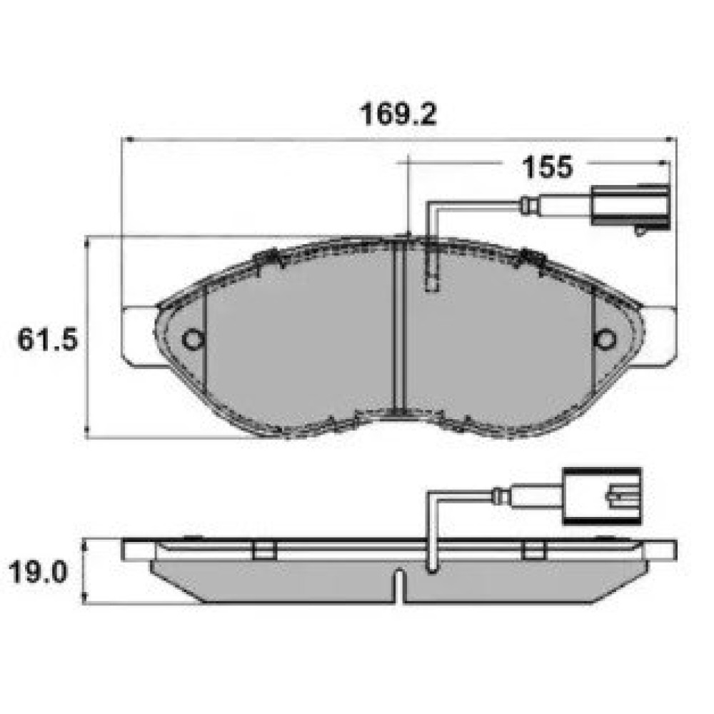 Тормозные колодки передние NATIONAL np2285