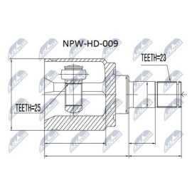 ШРУС NTY npwhd009