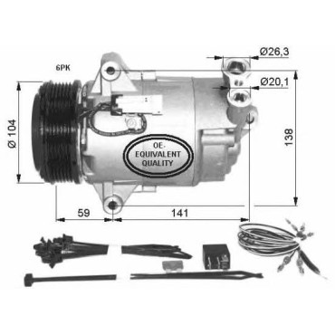 Компрессор кондиционера NRF 32427
