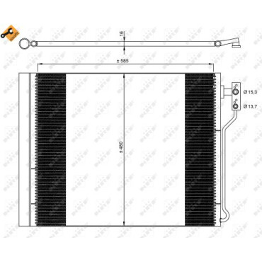 Радіатор кондиціонера NRF 35971