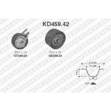 Комплект ремня ГРМ SNR kd45942