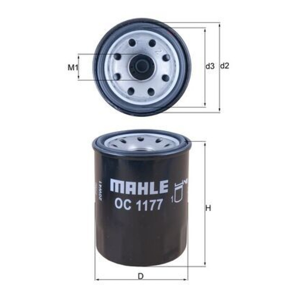 Фільтр масляний MAHLE oc1177