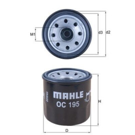 Фільтр оливи MAHLE ORIGINAL oc195