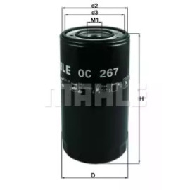 Фільтр оливи MAHLE ORIGINAL oc267