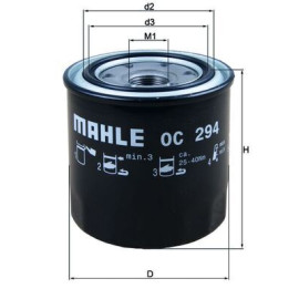 Фільтр оливи MAHLE ORIGINAL oc294