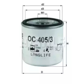 Фільтр оливний MAHLE / KNECHT oc4053
