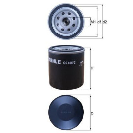 Фільтр оливи MAHLE ORIGINAL oc405/3