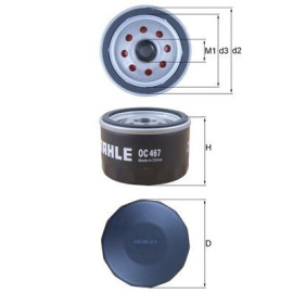 Фільтр оливи MAHLE ORIGINAL oc467