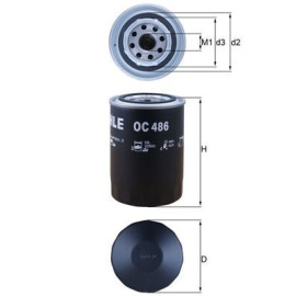 MAHLE oc486 Оливний фільтр MAHLE oc486