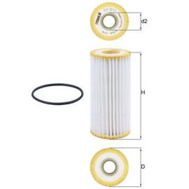 Фільтр оливний MAHLE / KNECHT ox1217d
