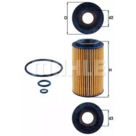 Фільтр масляний MAHLE ox153/7d1