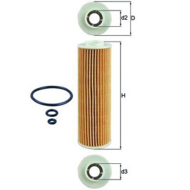 Фільтр оливи MAHLE ox183/5d1
