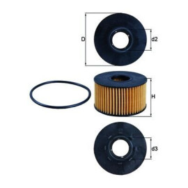 Фільтр оливи MAHLE ORIGINAL ox191d