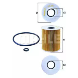 Фільтр оливи MAHLE ORIGINAL ox203d