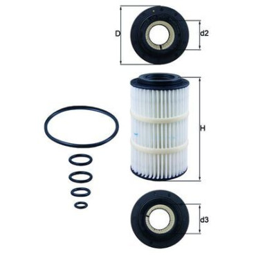 Фільтр оливи MAHLE ox345/7d