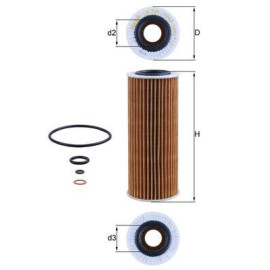 Фільтр оливи MAHLE ORIGINAL ox368d1