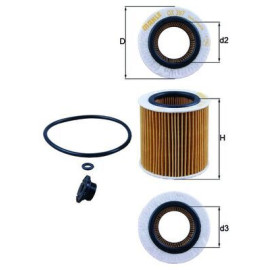 Фільтр оливний MAHLE / KNECHT ox387d1